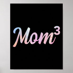Mama3 Mama von 3 Mutter von 3 Kindern Mama Mütter  Poster