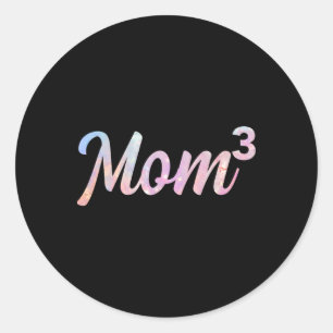 Mama3 Mama von 3 Mutter von 3 Kindern Mama Mütter Runder Aufkleber
