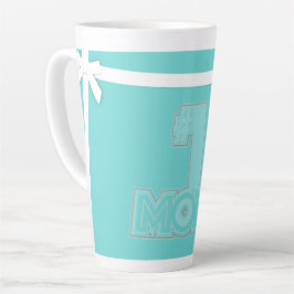Mama 1 - Aquamarine blaue Mama - Geschenke Latte T Milchtasse