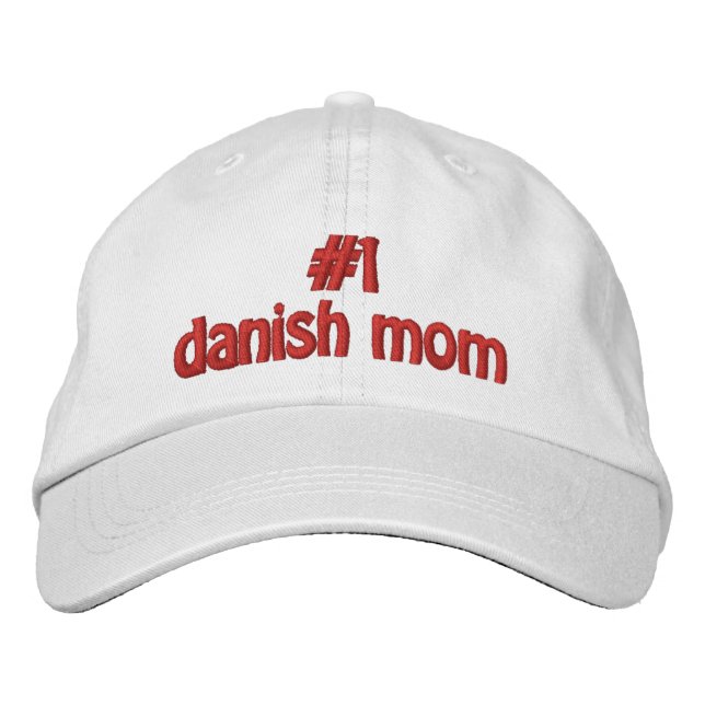 Mama 1 in Dänemark Bestickte Kappe (Vorderseite)