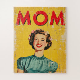 MAMA (1) Inspirierte Grafik der 60er Jahre Puzzle