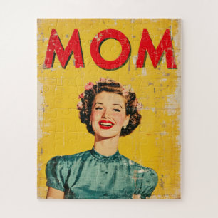 MAMA (1) Inspirierte Grafik der 60er Jahre Puzzle