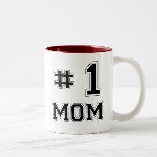 Mama #1 (Mama der Nr.-eine) Zweifarbige Tasse