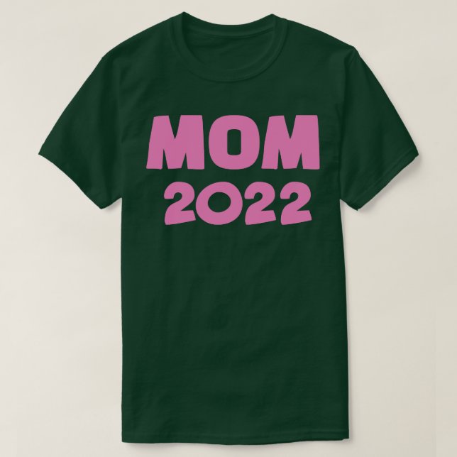 Mama 2022 für Schwangerschaftsankündigung T-Shirt (Design vorne)