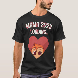 Mama 2023 Schwangerschaftsankündigung Junge Mutter T-Shirt