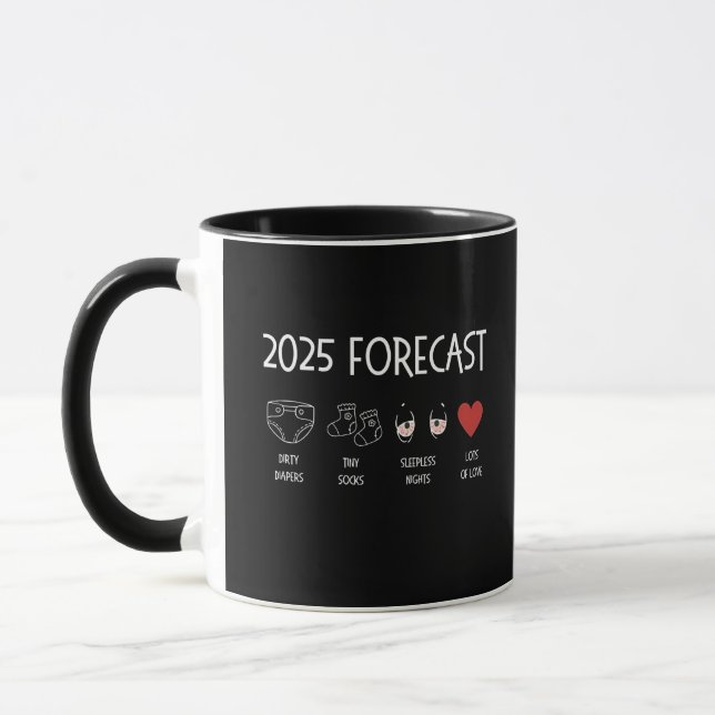 Mama 2025 für ein neues Jahr Tasse (Links)
