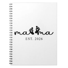 Mama 2026 | Baby-Enthüllungs-Spiral-Foto-Notizbuch Notizblock