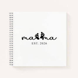 Mama 2026 | Baby-Enthüllungs-Tagebuch  Notizbuch