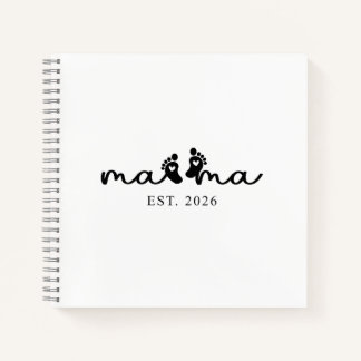 Mama 2026 | Baby-Enthüllungs-Tagebuch Notizbuch