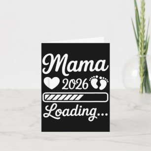 Mama 2026 Baby-Ladung Schwangerschaftsankündigung Karte