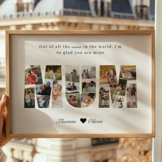 Mama 20 Foto-Collage-Geschenk für Muttertag Poster (Von Creator hochgeladen)