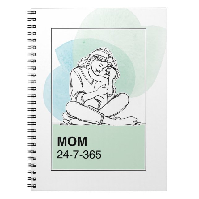 Mama 24/7/365 notizblock (Vorderseite)
