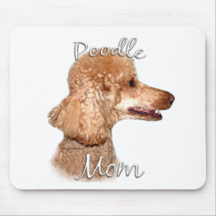 Mama 2 des Pudel-(Aprikose) Mousepad