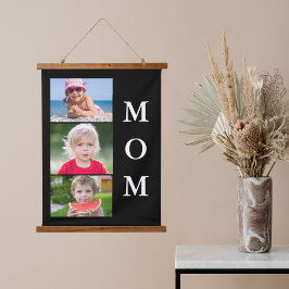 MAMA 3 FOTO WANDTEPPICH MIT HOLZRAHMEN