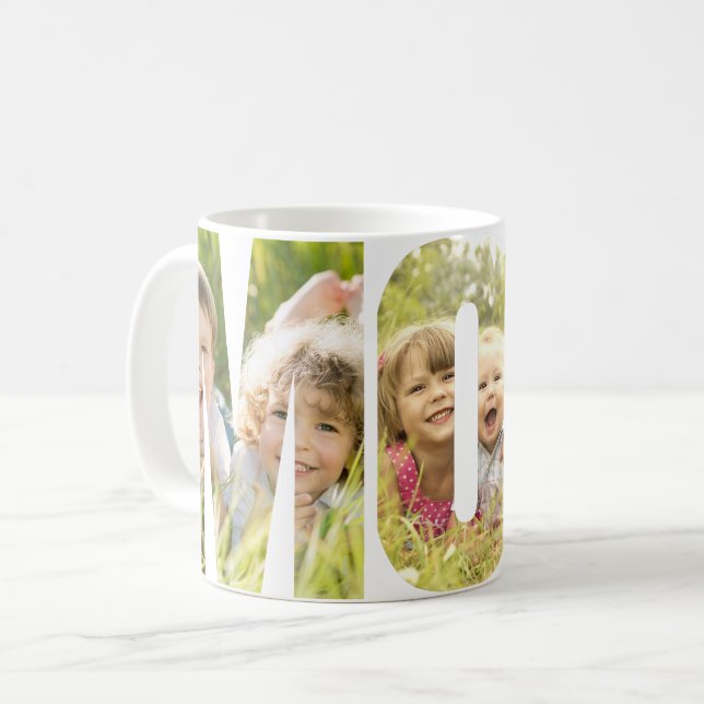 MAMA 3 Fotos Auslösebriefe Kaffeetasse (Vorderseite Links)