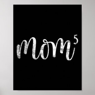Mama 5 Mama von 5 Mutter von 5 Kindern Mama Gesche Poster