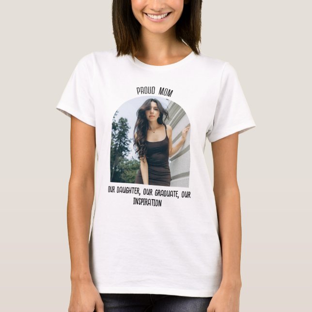 Mama Abschluss Foto T - Shirt (Vorderseite)