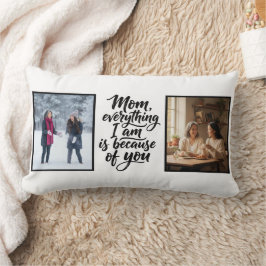 Mama, alles was ich bin, Pinsel Schrift 2 Foto Lendenkissen