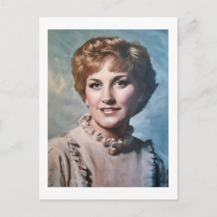 Mama als Computer-Impasto-Ölgemälde  Postkarte