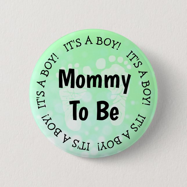 Mama als Green Baby Shooter Button (Vorderseite)