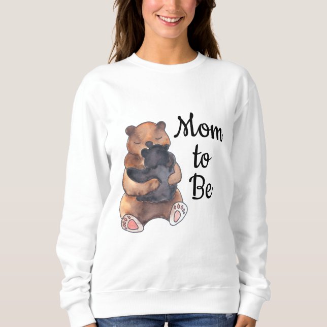 Mama als Waldbär Sweatshirt (Vorderseite)