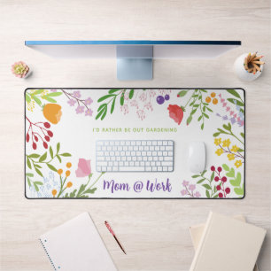 Mama am Arbeitsplatz Modernes, florales Personalis Schreibtischunterlage