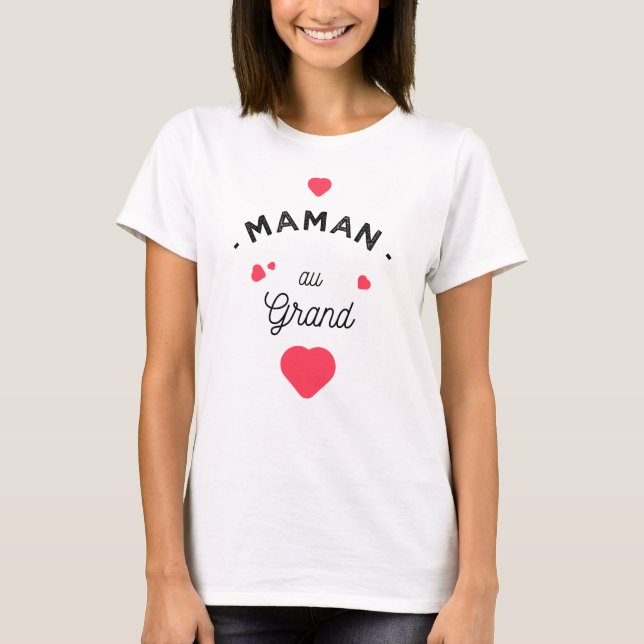 Mama am großen Herzen T-Shirt (Vorderseite)
