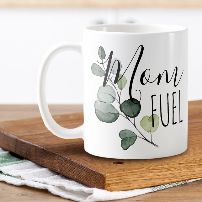 Mama am Muttertag Kaffeetasse (Mother's Day Mom Fuel Eucalyptus Coffee Mug)