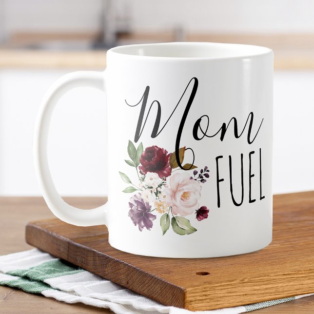 Mama am Muttertag Kaffeetasse (Mother's Day Mom Fuel Floral Coffee Mug)