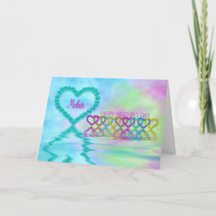 Mama am Muttertag - Mutter - Herz und Rose Karte