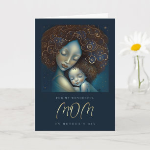 Mama am Muttertag Mutter und Tochter Karte
