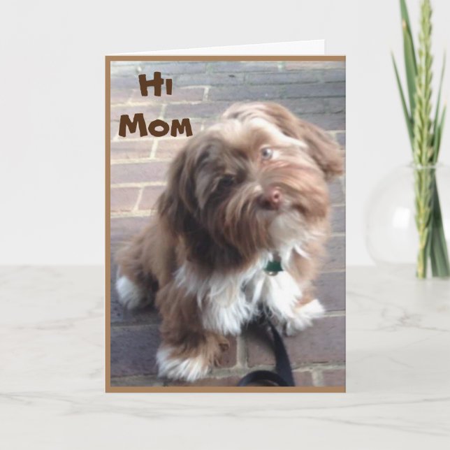 **MAMA** AN IHREM GEBURTSTAG VON JUNGEN KINDERN KARTE (Vorderseite)