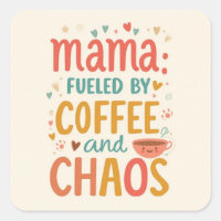 Mama angetrieben von Kaffee und Chaos Lustiger Lap