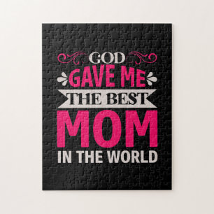 Mama Art God gab mir die beste Mama Puzzle