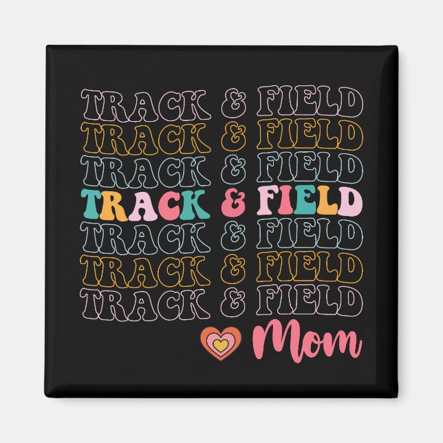 Mama auf der Spur und auf dem Feld - Muttertag Magnet (Vorne)