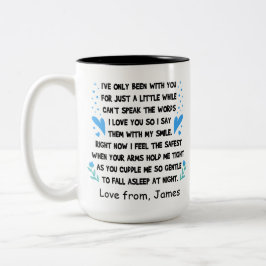 Mama aus Personalisiertem Babyname Zweifarbige Tasse