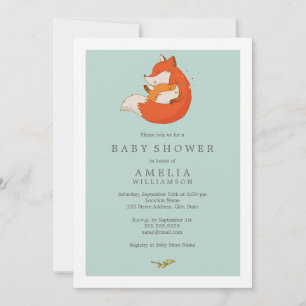 Mama aus Süßholz und Babyfußdusche Einladung
