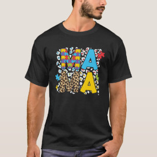 Mama Autism Leopard Puzzle Autismus Bewusstsein 20 T-Shirt