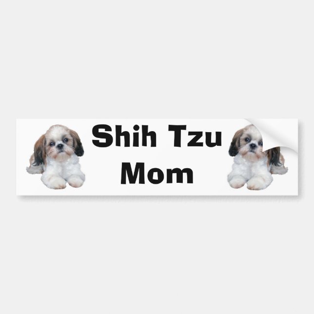 Mama-Autoaufkleber Shih Tzu Autoaufkleber (Vorne)
