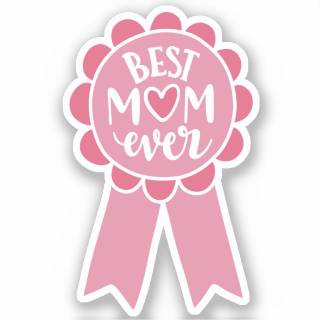 Mama Award Ribbon | Mutterwertgeschenk Aufkleber (Vorderseite)