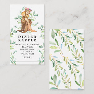 Mama & Baby Bear Baby Dusche Windeln Raffel Ticket Begleitkarte