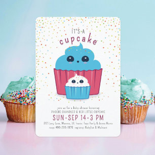 Mama & Baby Cupcake Kinderdusche Einladung