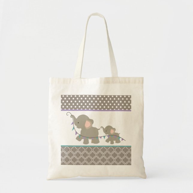 Mama & Baby Elephant Tasche (Vorne)