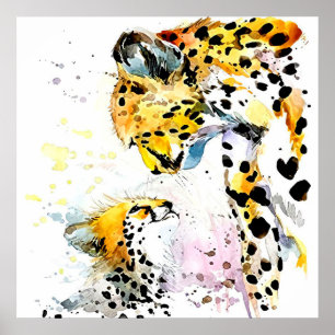 Mama Baby Lion Familiengeschenk, Mama Tochter Gebu Poster