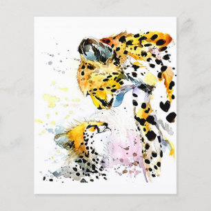 Mama Baby Löwe Familien Geschenk, Mama Tochter Geb Flyer