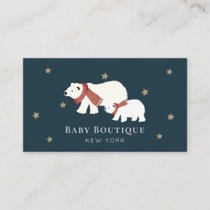 Mama & Baby Polar Bear Baby Boutique Social Media  Visitenkarte