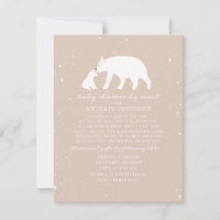 Mama + Baby Polar Bear Pink Babydusche per Mail