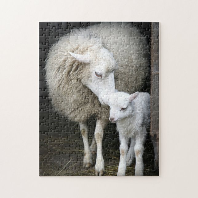 Mama & Baby Sheep Puzzle (Vertikal)