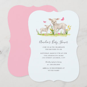 Mama Baby Sheep Sweet Baby Dusche einladen Einladung