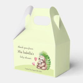 Mama & Baby Sloth - Baby Showboxen Geschenkschachtel
